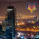 Panorama nocturno de la zona metropolitana de Monterrey vista desde el cerro del obispado