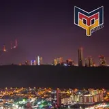 Paisaje nocturno de Monterrey visto desde el Cerro del Obispado