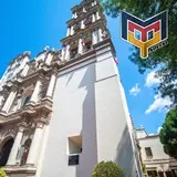 Bonita vista de la catedral de Monterrey