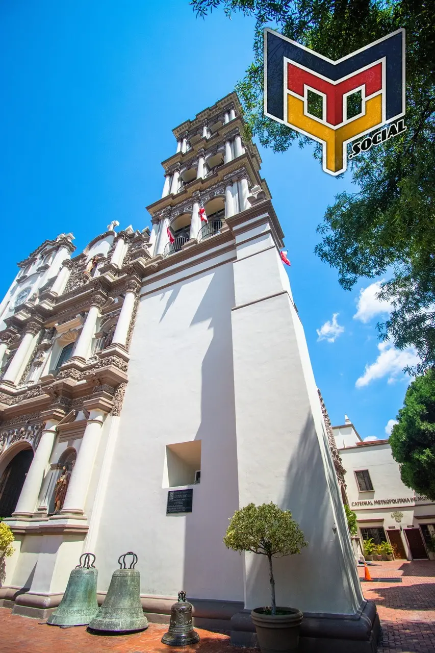 Bonita vista de la catedral de Monterrey