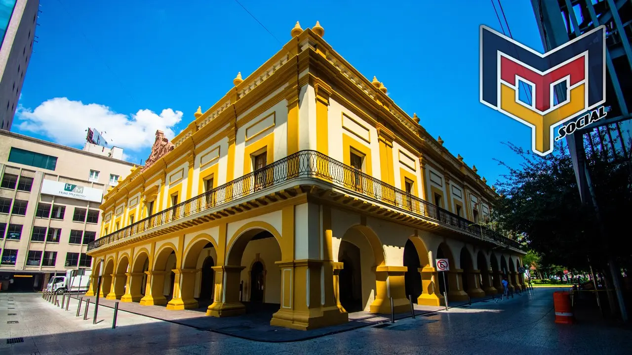 Bonita postal del museo metropolitano de Monterrey, Nuevo León