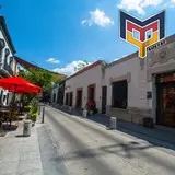 Arquitectura en las calles de Barrio Antigüo en el centro de Monterrey, Nuevo León