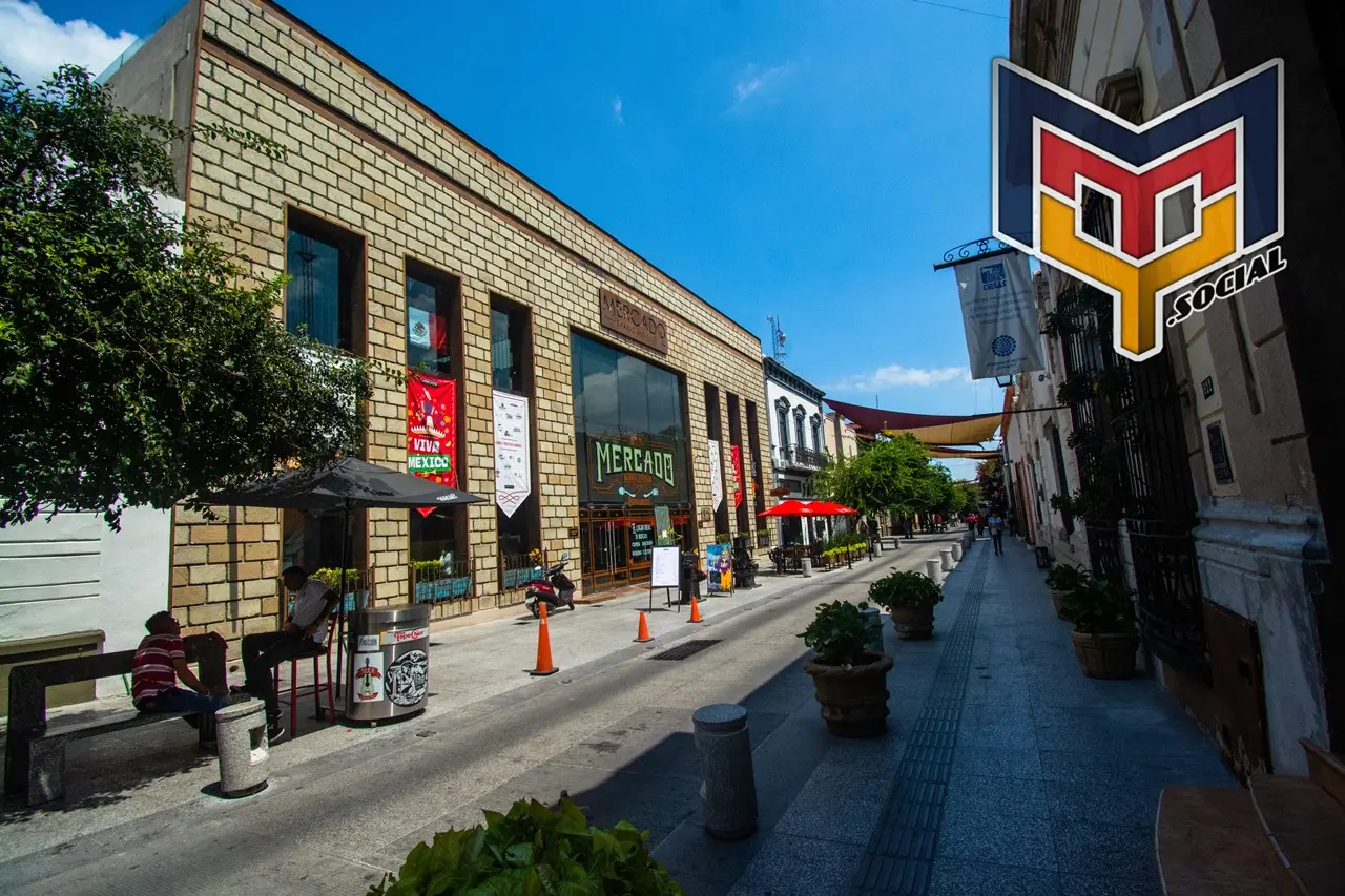 Calles de Barrio Antiüo en el centro de Monterrey, Nuevo León