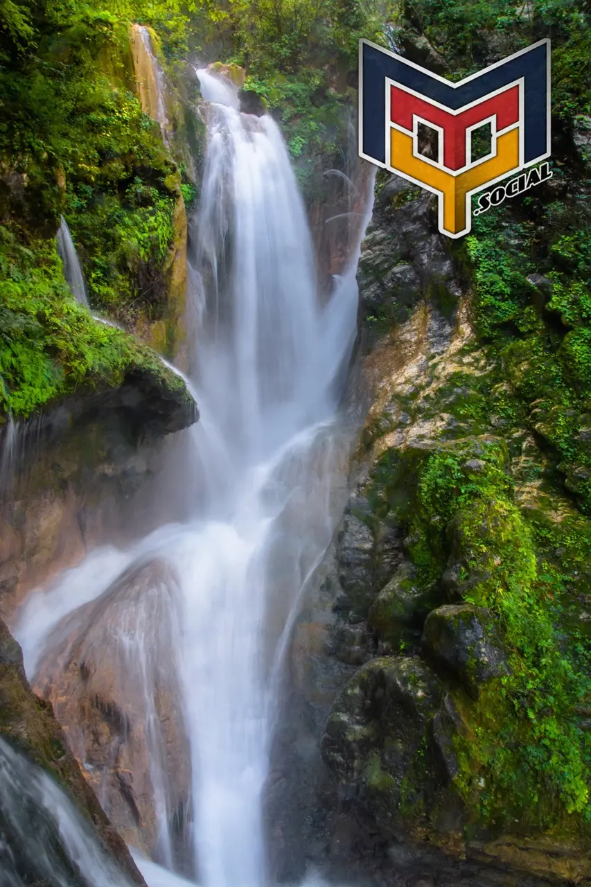 Cascada "El Cielo" al final del recorrido por el parque La Estanzuela de Monterrey, Nuevo León